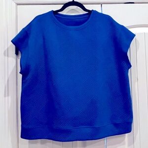 See and Be Seen Textured Short-Sleeve Top